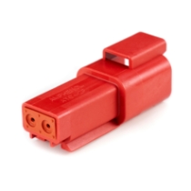 Amphenol Sine Systems AT04-2P-RED 2-Way Connector Receptacle, Rotated View