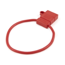 ATO/ATC In-Line Fuse Holder 46238, 10 Ga. Tinned UL1015 Red Wire, 12" Loop, 32VDC, 30A