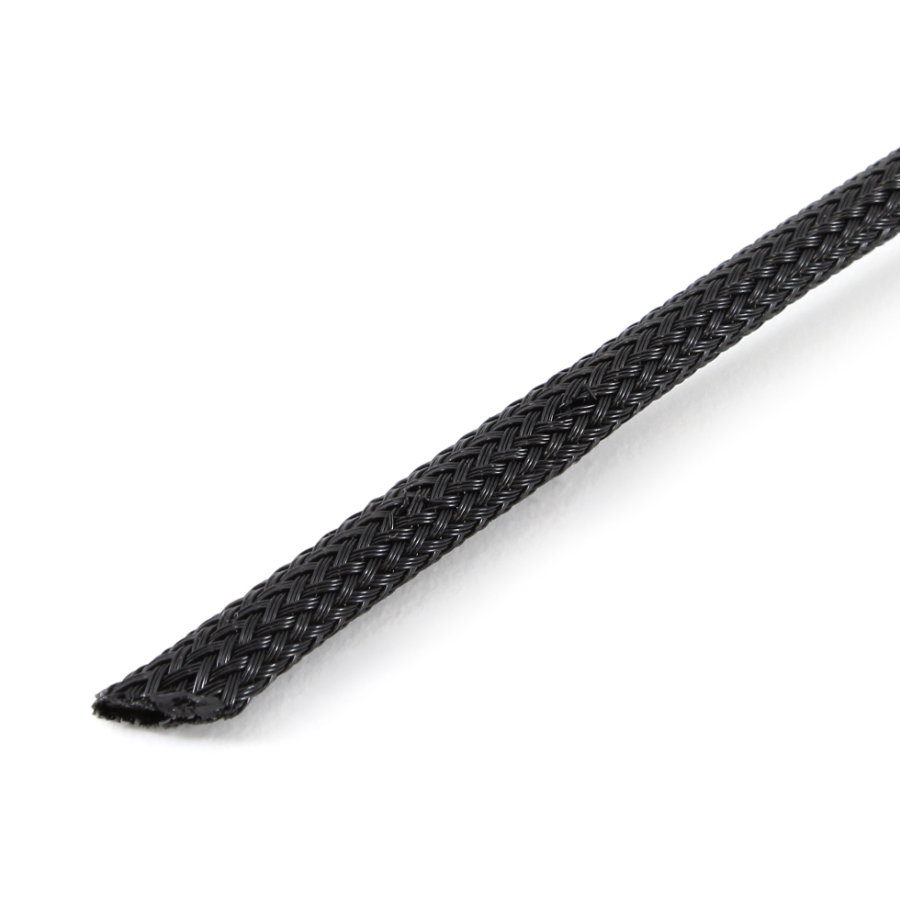 Techflex CCP0.25BK 1000 Clean Cut Expandable Braided Sleeving, 1/4", 1000' Spool, Black