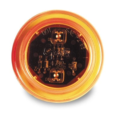 Grote 47123-3 Clearance/Marker LED Light, 10 Series, 2.5" Round, Amber