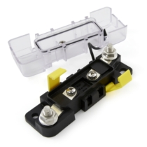 Blue Sea Systems 7720 AMI/MIDI Safety Fuse Block with Clear Cover, 200A, 32VDC - Bulk Packaging