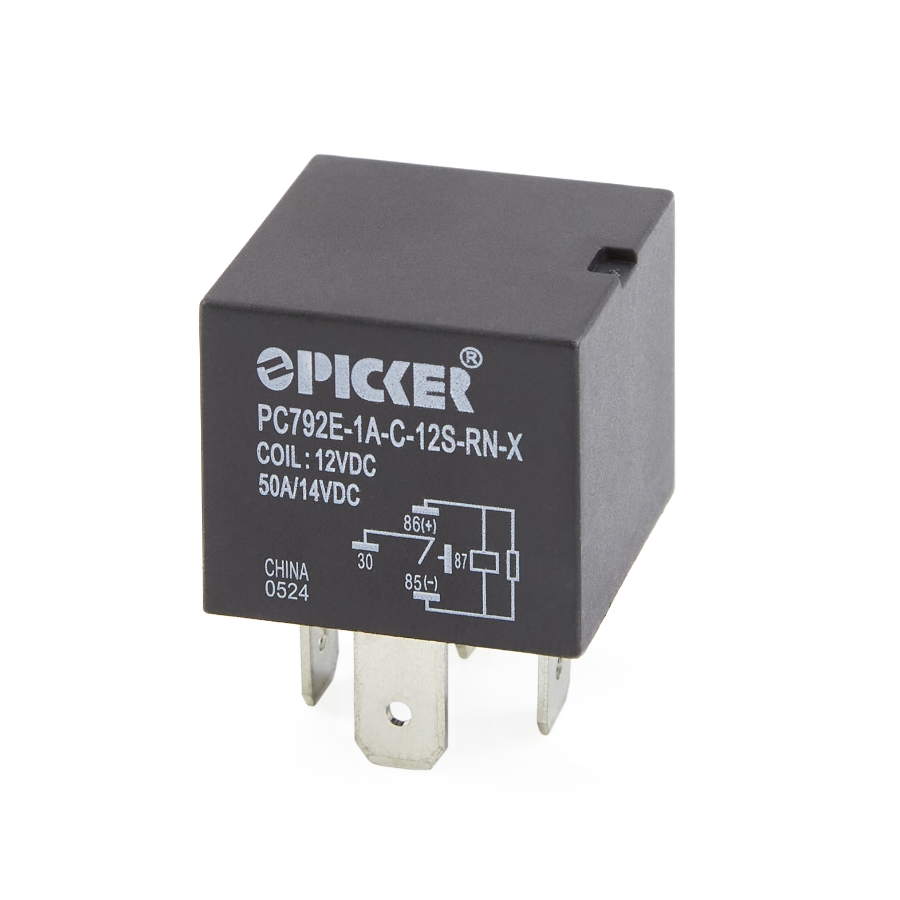 Picker PC792E-1A-C-12S-RN-X Mini ISO Relay, 12V, SPST