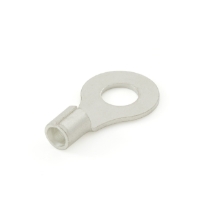 Ring Terminal, 12-10 Ga., 1/4" Stud Size, Non-Insulated, Rotated View