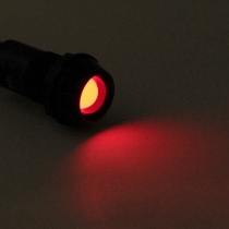 OptiFuse R9-106L-01-RED LED Recessed Panel Mount Indicator Light, 12VDC, Red