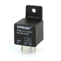 Picker PC792C-1A-C1-12C-RN-X 50A Mini ISO Relay, 12VDC, SPST, Resistor