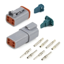 Amphenol Sine Systems AT4PS-CKIT 4-Pin Receptacle & Plug AT Connector Kit