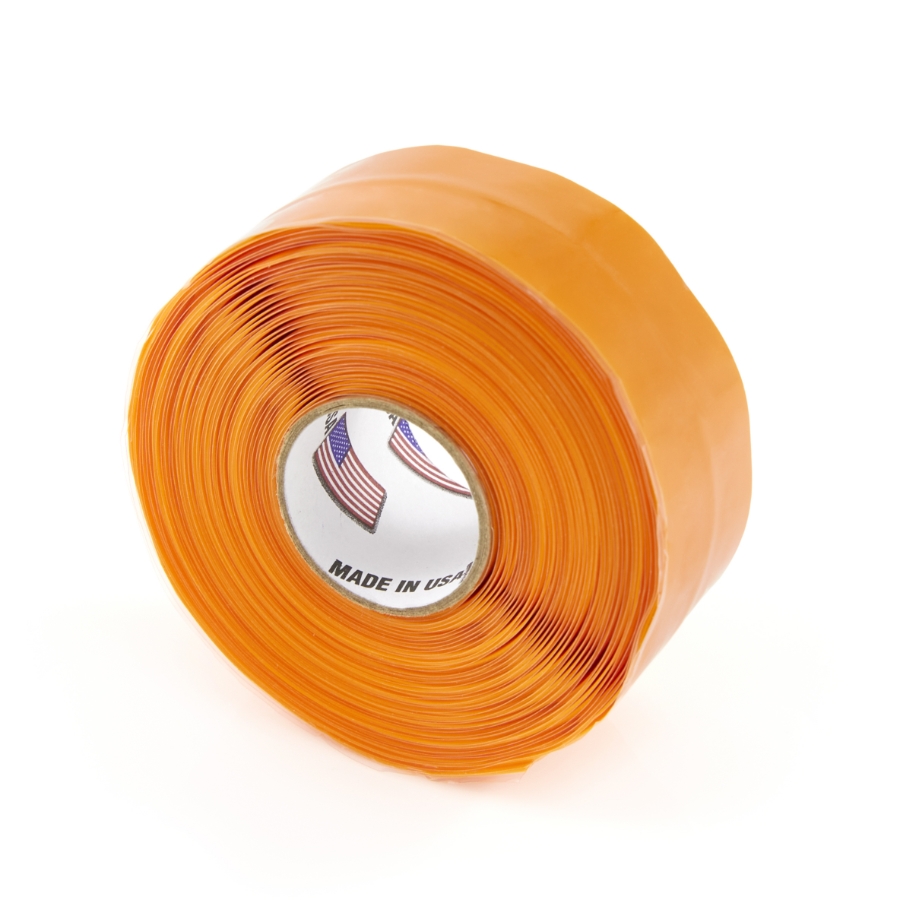 FTZ Industries 99213 Self-Fusing Silicone Rubber Tape, Day-Glow Orange, 1" x 20', 500°F