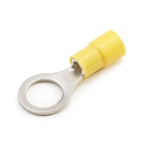 Ring Terminal, 12-10 Ga., 3/8 Stud Size, Vinyl Insulated