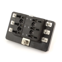 Standard ATOF /ATC 6 Position Fuse Block with Clear Cover _side view 2