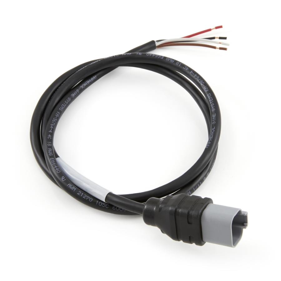 Amphenol Sine Systems AT04GY-4P-N-TPE-M1, 4-Way AT Receptacle Connector Single-Ended Molded Cable Assembly, 1 Meter Length