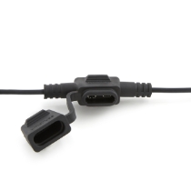 Littelfuse 0FHM0003ZXJB MINI® In-Line Fuse Holder, 4" leads, 16 Ga. Black GXL Wire