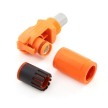 Amphenol ATHP061RS08NN-35-ORG, 8mm Right Angle Plug Socket , 130A/1000V, Orange _Apart