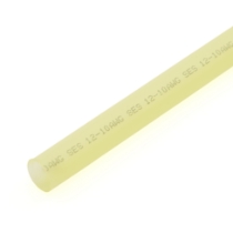 HST300 Series Adhesive-Lined Polyolefin Heat Shrink, Tinted Yellow, Semi-Rigid, 3/8" ID, 3:1 Shrink Ratio, 48"