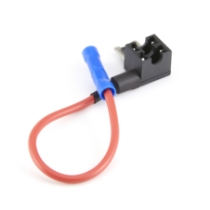Low Profile MINI Fuse Circuit Tap 46068, 16 Ga. Wire with Butt Connector, 32VDC, 30A