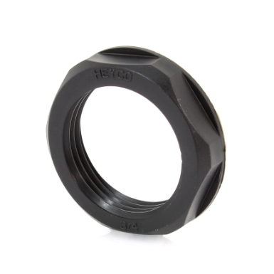 heyco 8465 locknut, 3/4 npt, black