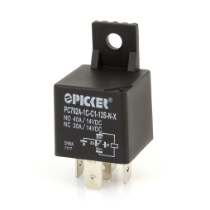 Picker PC792A-1C-C1-12S-N-X 40A Mini ISO Relay, 40A NO, 30A NC, 12VDC, SPDT