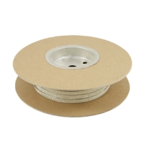 Techflex MBNO.25SV Metal Braided Sleeving, 1/4", 100' Spool, On Spool
