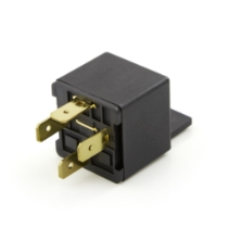 CIT Relay & Switch A2F1ACQ12VDC1.6R, Mini ISO Relay SPST, 40A, 12VDC, Resistor With Bracket Mount