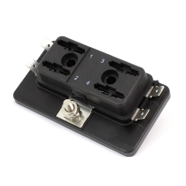 Standard ATOF /ATC 4 Position Fuse Block with Clear Cover