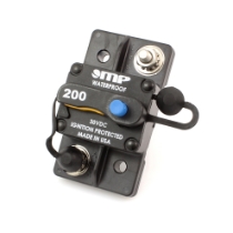 Mechanical Products 175-S0-200-2 Surface Mount Circuit Breaker, Push/Trip Reset, 1/4" Stud, 200A