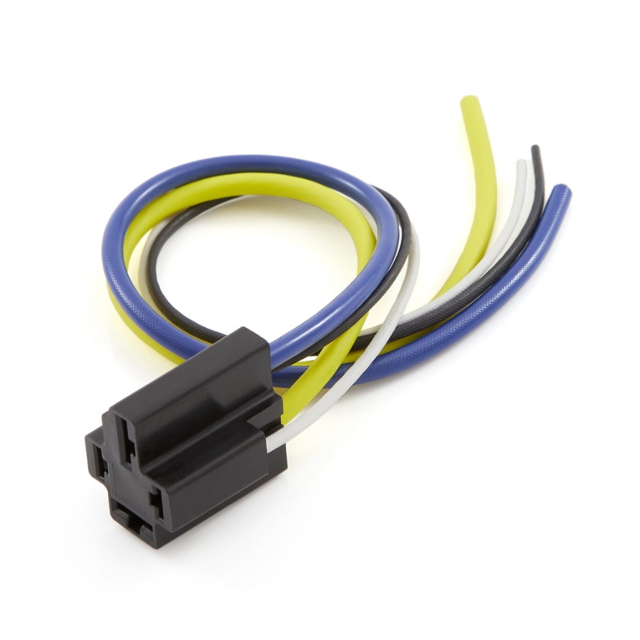 Maxi Relay Connector 75297, 4 Pin, Harness Mount, With 12" Wire Leads
