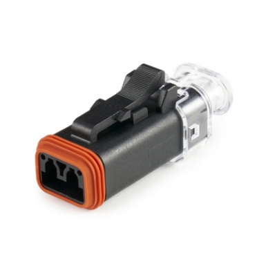 Amphenol Sine Systems AT06-2S-LED1224VR 2-Way AT LED Connector Plug, 12/24VDC
