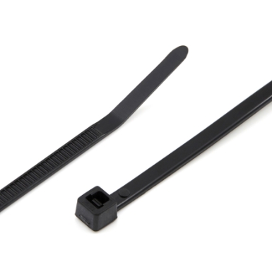 14.6" Black Standard Cable Tie Nylon 40Lb T40L0M4 Bag of 1000