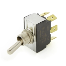Carling Technologies 2GL51-78 Toggle Switch, Sealed Metal, 6 Terminals, DPDT, On-On, 15A