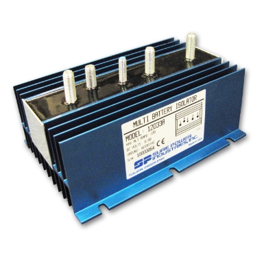 Eaton's Sure Power 12033A Multi Battery Isolator, 120A, 5 Studs, 6 Holes at .21"