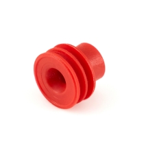 Aptiv 15324989 Metri-Pack 480 Series Cable Seal, Red (Previously 12048442), Rotated View