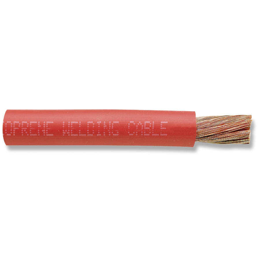 Welding Cable WC000-2-100, 3/0 Ga., 1691/30 Stranding, 100' Box, Red