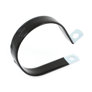 kmc cov4913z2 3 inch vinyl coated cushioned full clamp, 3/4 inch wide, rotated view