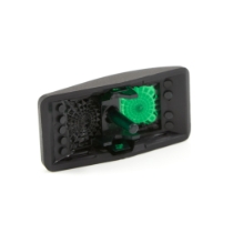 Carling Technologies VVAKC00-000 Contura II Switch Actuator, Plastic, Black with Green Lens
