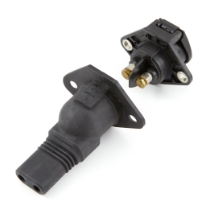 Erich Jaeger 153148 2 Pole, Composite Socket Kit, 180 degree /  with rubber boot (SAE J560, SAE J3082), Apart - Back Side