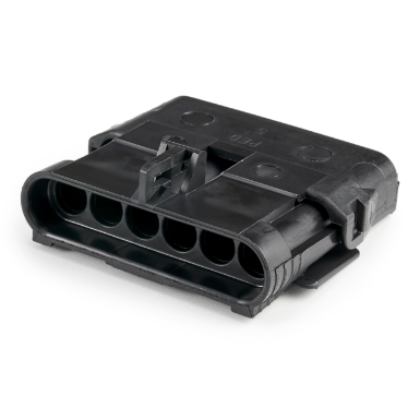 aptiv 12020786 male 6-contact shroud half body weather pack connector