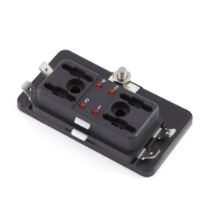 Standard ATOF/ATC LED Fuse Block with Clear Cover 45618, 4-Position, 30A
