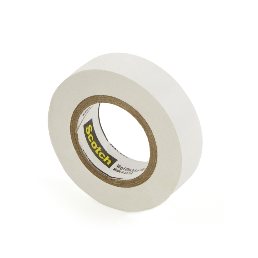 3M 35 Scotch® White Vinyl Electrical Tape 1/2" Wide, 20' Roll