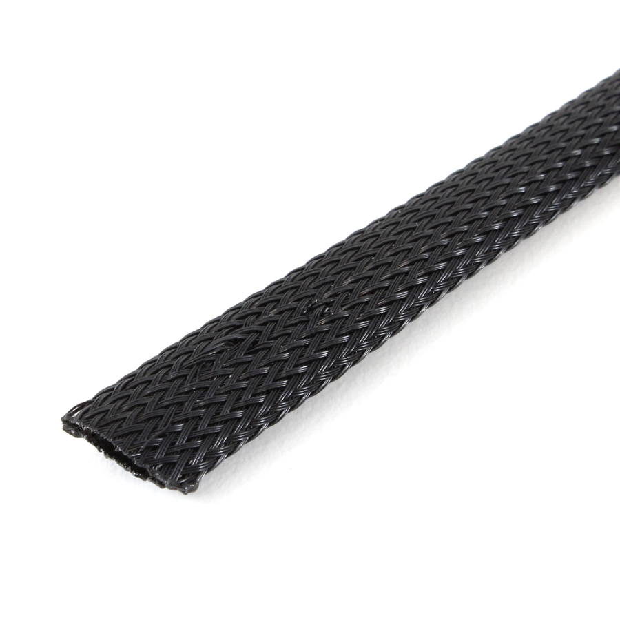 Techflex CCP0.50BK 100 Clean Cut Expandable Braided Sleeving, 1/2", 100' Spool, Black