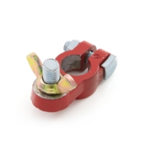 East Penn 05311 Epoxy Sealed Negative Post Battery Lug, 5/16" Stud Size with Wing Nut  _side view 1