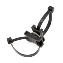 HellermannTyton DSWS50HSK2 Dual Swivel Saddle Mount, With Cable Ties