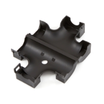 HellermannTyton 167-00225 Hinged Convoluted Loom Tubing T-Fitting, L- 0.50" x C- 0.50" x R- 0.75", Open