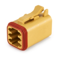 Amphenol Sine Systems AT06-6S-YEL 6-Way Connector Plug DT06-6S Compatible, Yellow