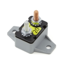 Eaton's Bussmann Series 121B20-A2P-KA Shortstop Circuit Breaker, Type I Reset, 20A