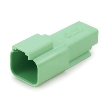 Amphenol Sine Systems AT04-2P-GRN 2-Way Connector Receptacle, DT04-2P Compatible, Green