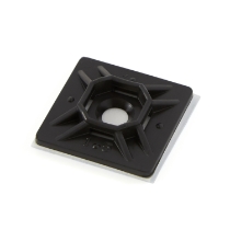 ACT AL-MP-1000-0-C-5M Cable Tie Mounting Base, 1", Adhesive, Black