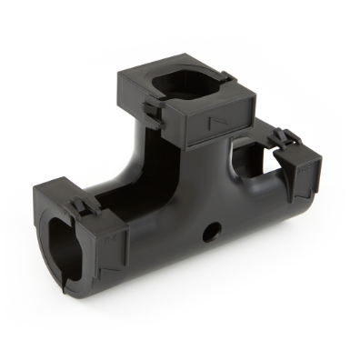 hellermanntyton 167-00220 hinged convoluted loom tubing t-fitting, l- 0.75" x c- 0.75" x r- 0.75