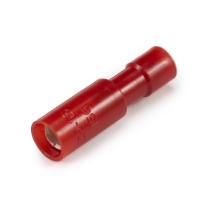 Female Bullet Connector, .157" Tab Width, 22-18 Ga., Fully Insulated w/ Nylon