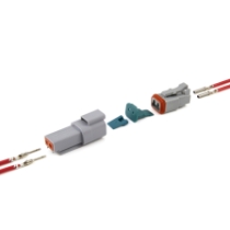 Amphenol Sine Systems AT04-6P-SR02BLK AT Connector Receptacle, Strain Relief with End Cap