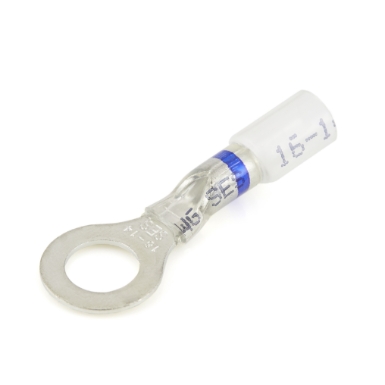 nspa os114-516 crystal clear heat shrink ring terminal, 16-14ga.