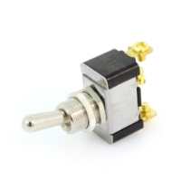 Cole Hersee 5584 Standard Heavy Metal Toggle Switch with Sealing O-Ring, SPDT, 25A, On-Off-On